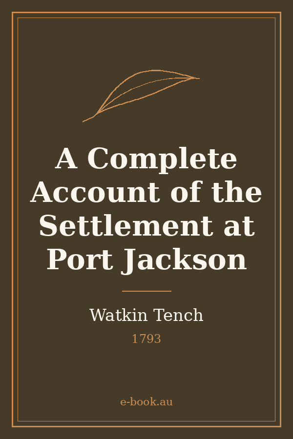 Cover of A Complete Account of the Settlement at Port Jackson