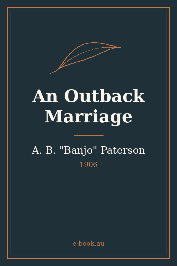Cover of An Outback Marriage