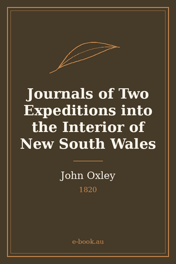 Cover of Journals of Two Expeditions into the Interior of New South Wales
