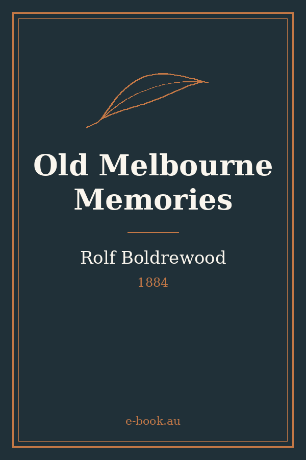 Cover of Old Melbourne Memories